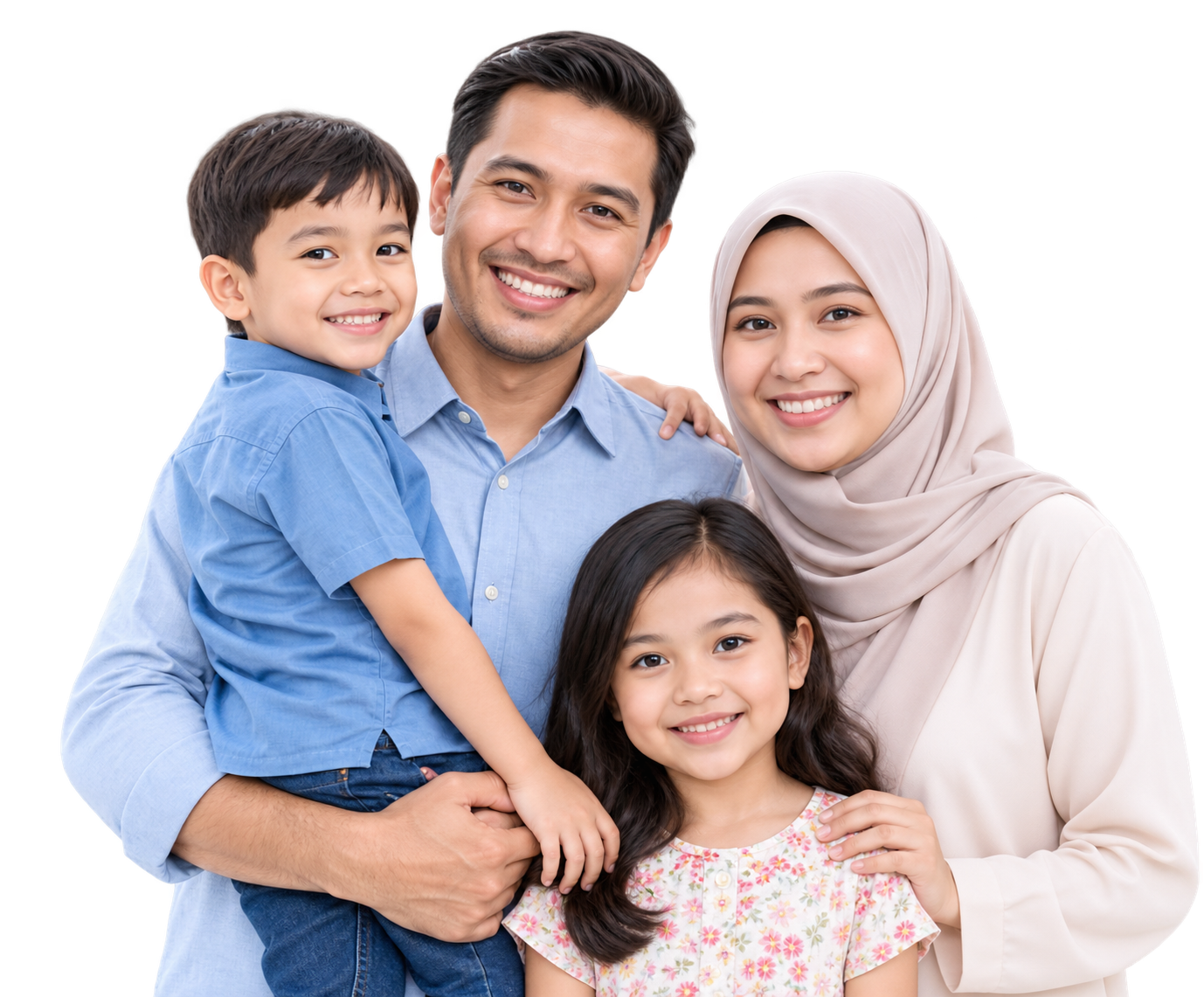 Keluarga Malaysia yang ceria